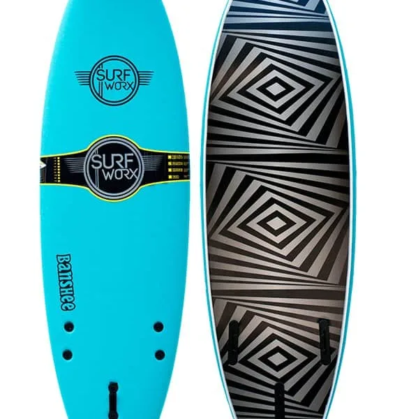 6ft SURFWORX BANSHEE FISH HYBRID SURFBOARD - Bens Surf School Lahinch